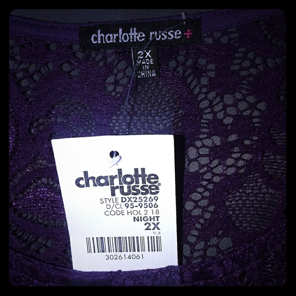 NWT purple lace dress